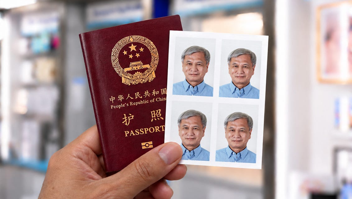 chinese passport photo prints