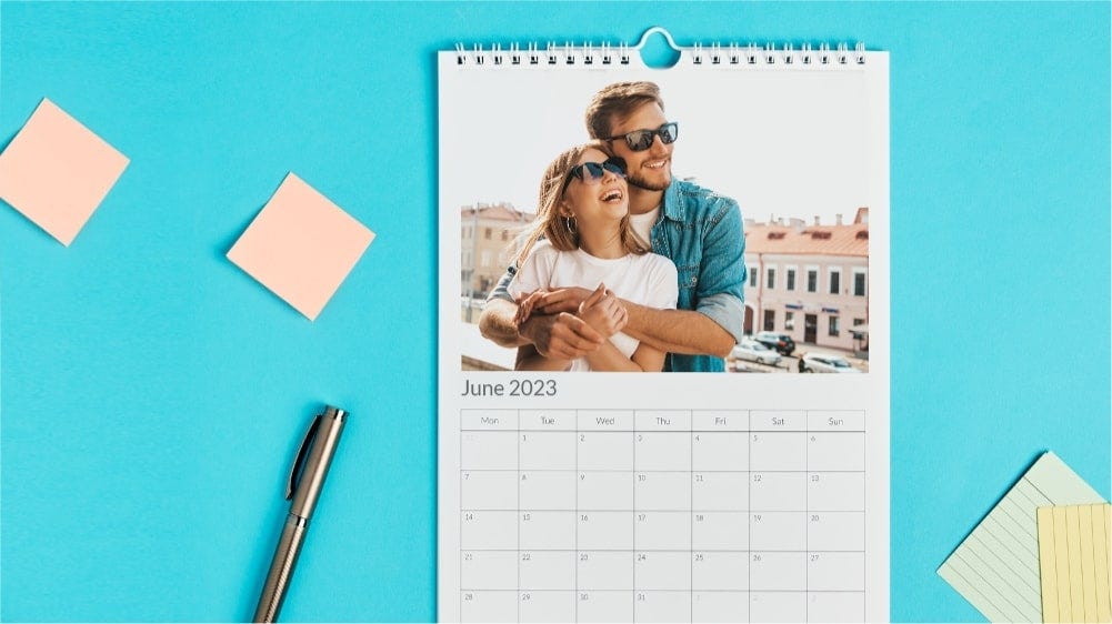 a3 personalised photo calendar 