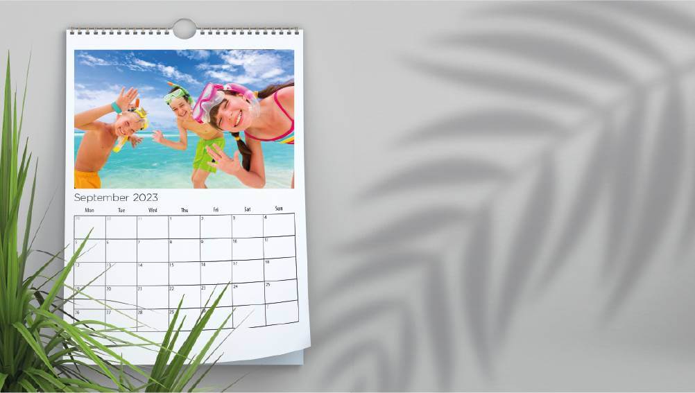 a4 photo calendar with summer holiday photos