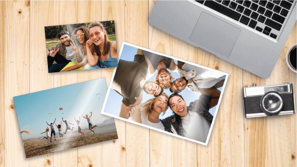 selection of glossy photo prints