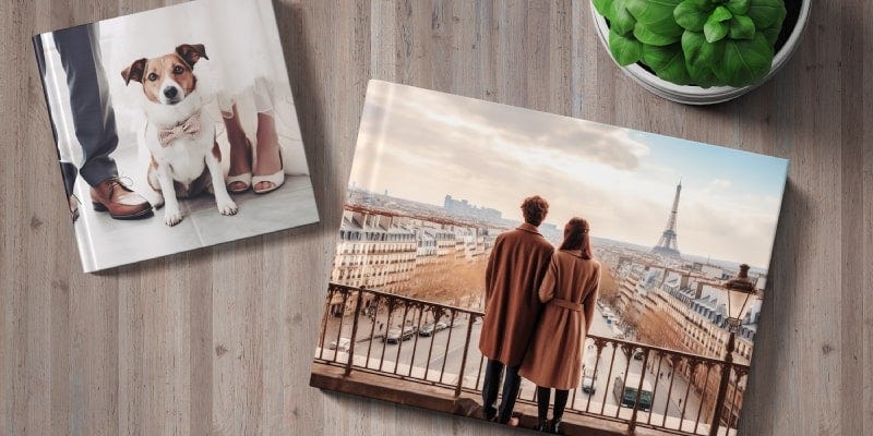 photo books in different sizes